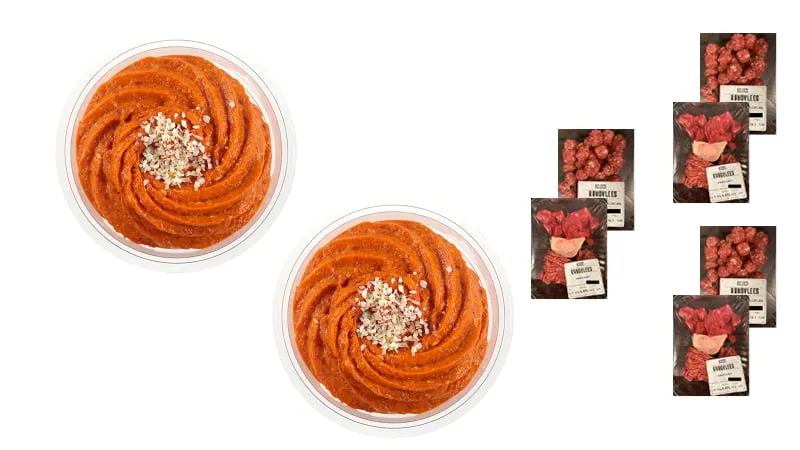 filet americain en soepballetjes