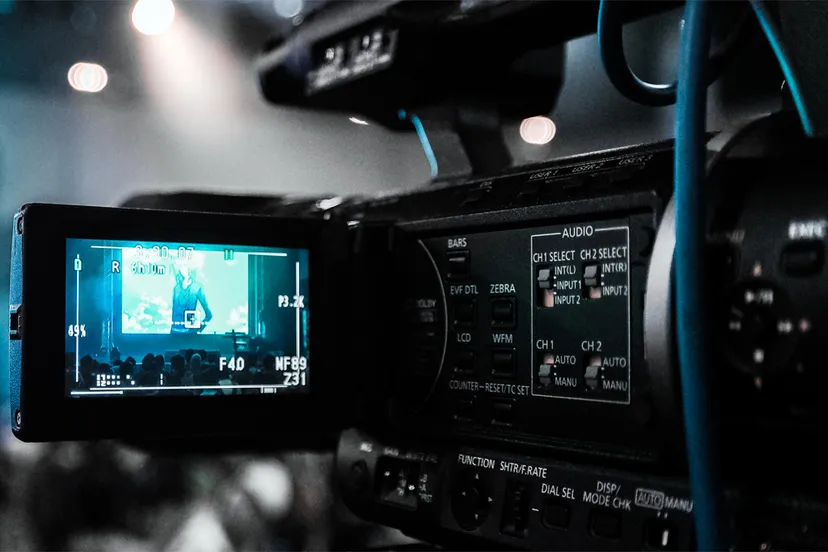 filmcamera met lcd display