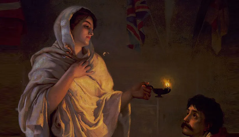 florence nightingale de vrouw met de lamp