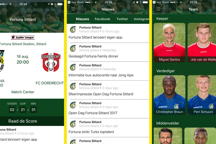 fortuna sittard app