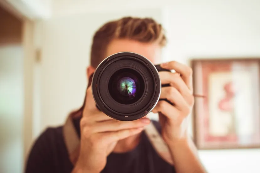 fotograaf met camera