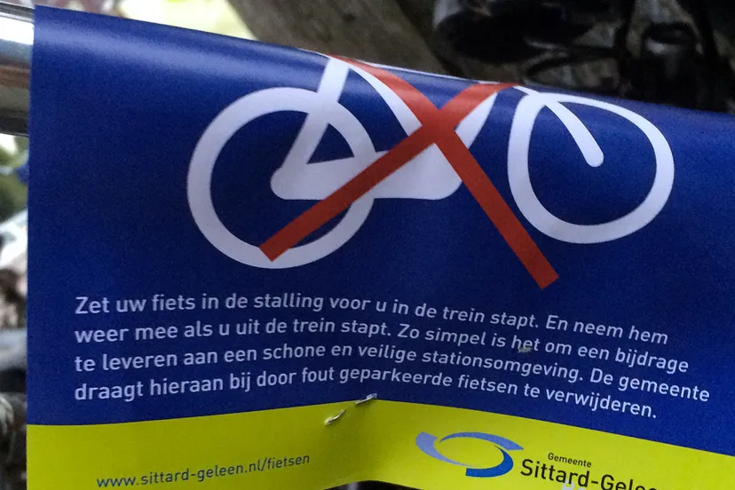 fout gestalde fiets