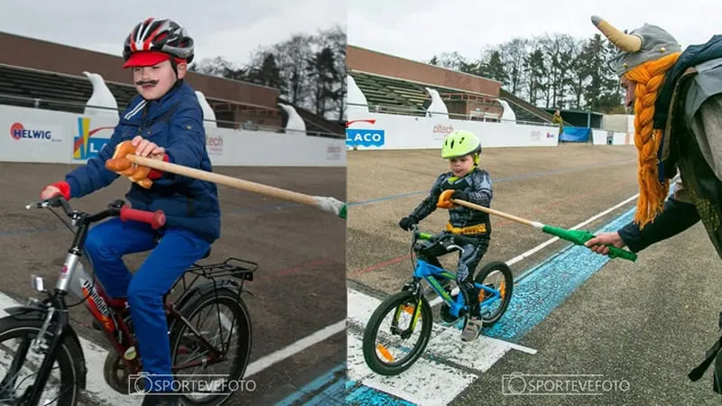 foute koers wielerbaan geleen