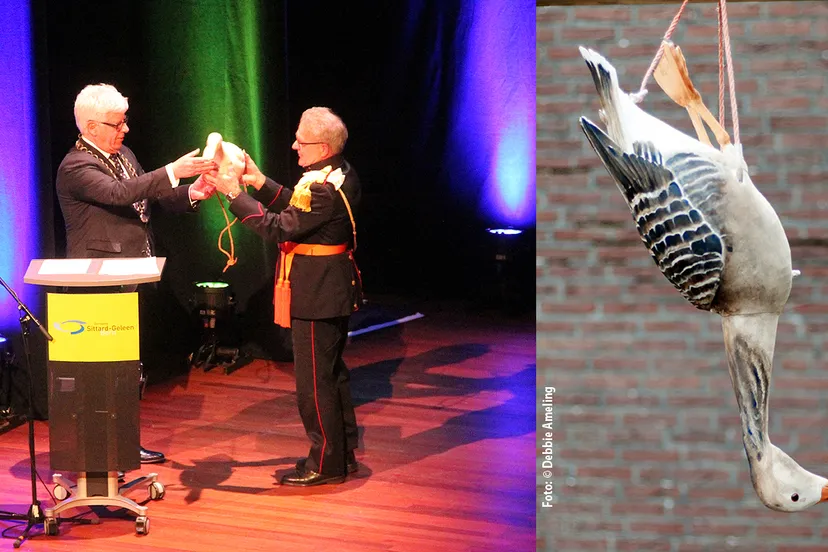 gawstrekke gans burgemeester overhandigt gans voor gawstrekke 2019