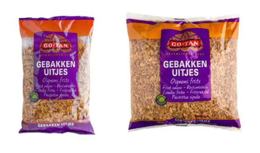 gebakken uitjes go tan