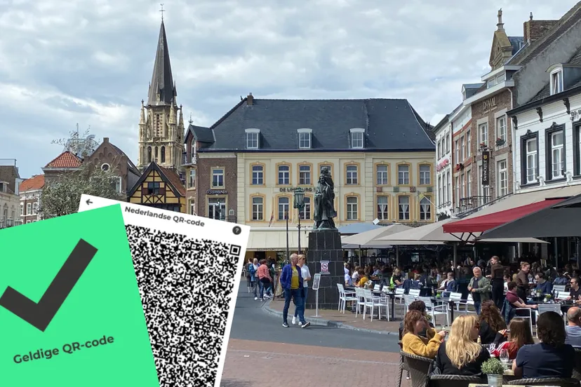 geldige qr code volle terrassen op sittardse markt