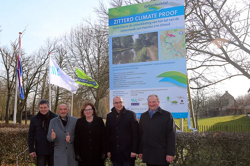 geleenbeekdal sittard onthulling projectbord bij ophovenerhof sittard