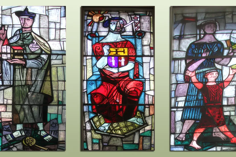 glas in lood huisartsenpraktijk munstergeleen