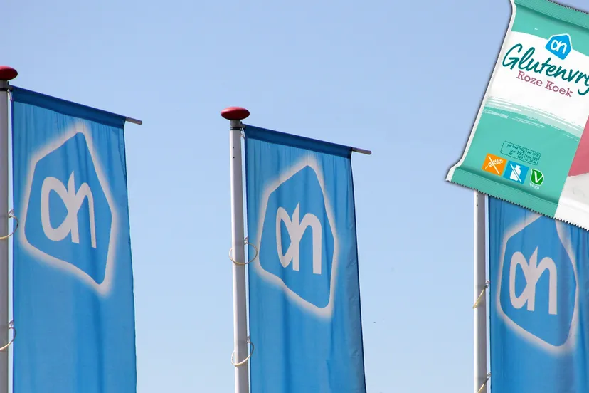 glutenvrije roze koek vlaggen albert heijn ah