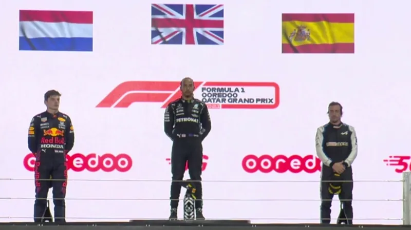 gp qatar podium