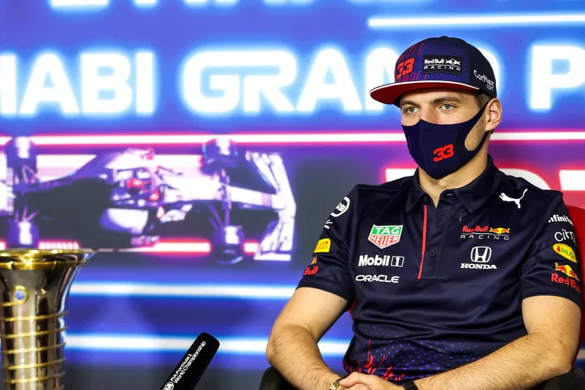 gp vae abu dhabi max verstappen personferentie