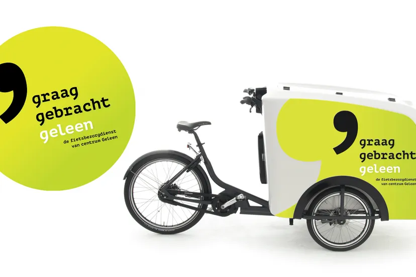 graag gebracht de fietsbezorgdienst van centrum geleen