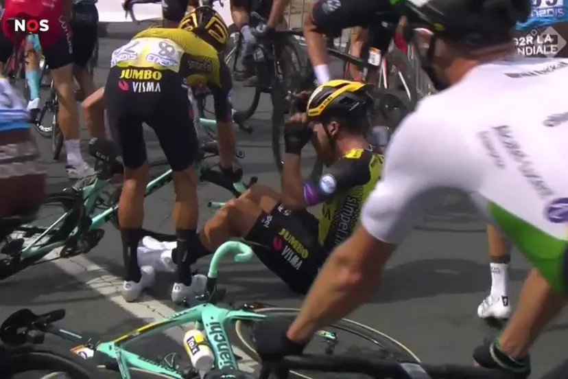 groenwegen gevallen eerste etappe tdf 2019