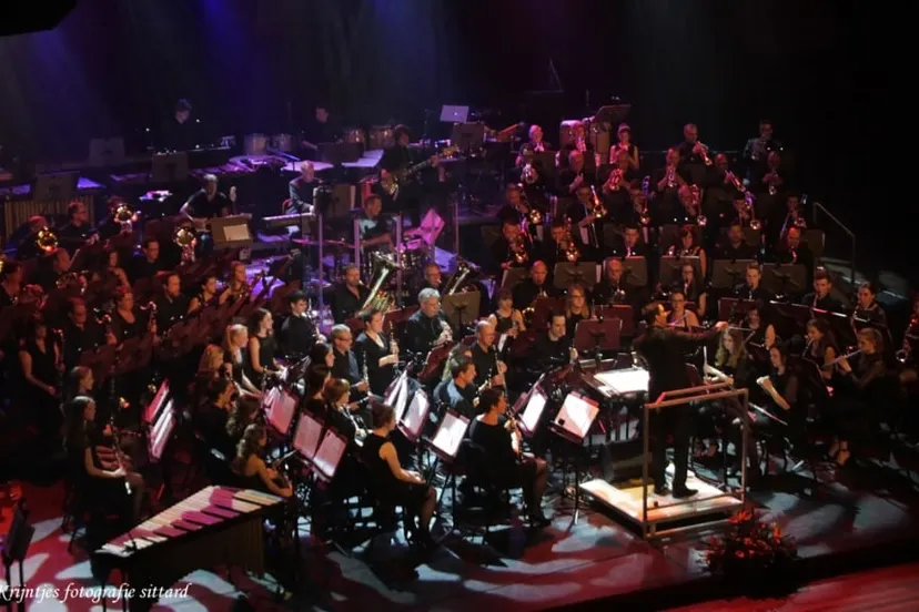 harmonie sint joseph tijdens een theaterconcert