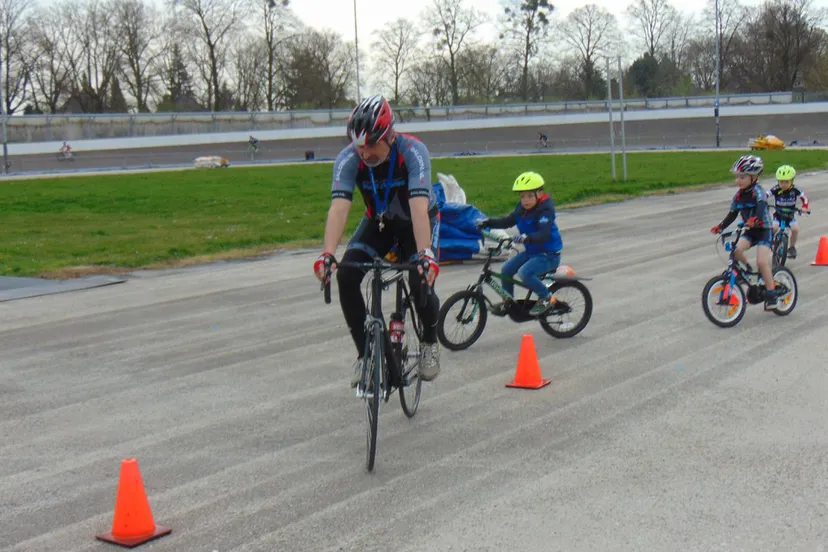 harrie arets fotografie fietsbehendigheidsles wielerbaan geleen 1