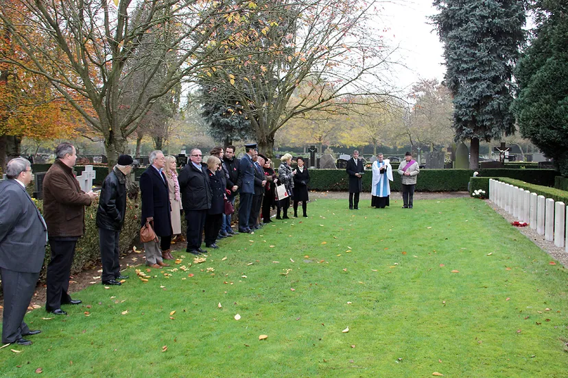 herdenking britse militairen op zaterdag 12 november 2016