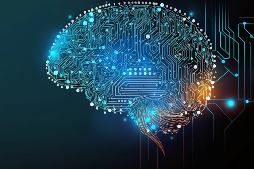 hersenen kunstmatige intelligentie big data achtergrond