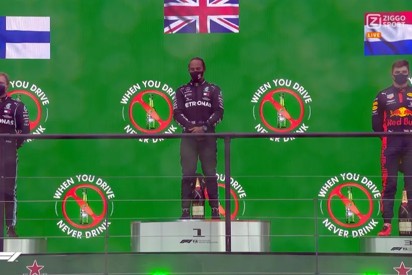 het podium in portimao