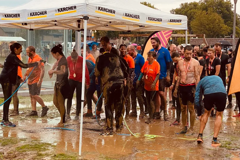 holy hill obstacle run na de finish