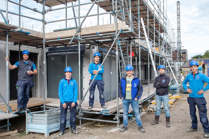 hoppenbrouwers techniek vlnr thijs witlox lars van beek lex hazelzet robert van vugt jeroen simons luuk waars