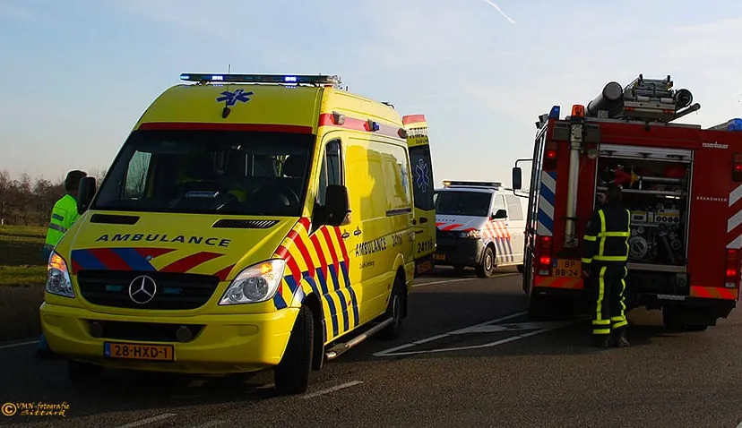 hulpdiensten bij een ongeval vmn fotografie