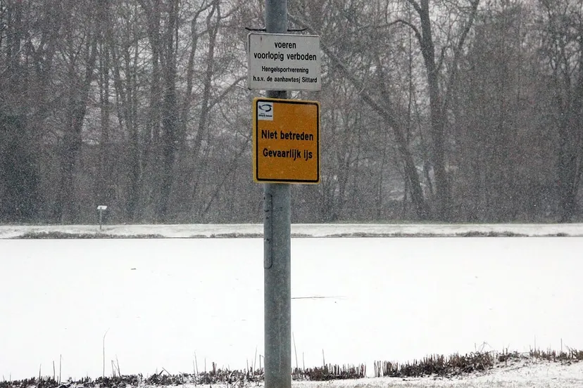 ijs sneeuw januari 2019 roeivijver sittard