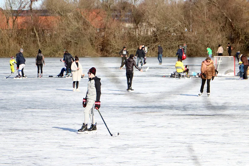 ijspret op de driepoel in geleen