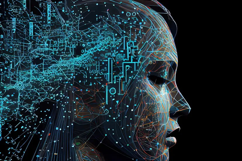 illustratie hersenen chip