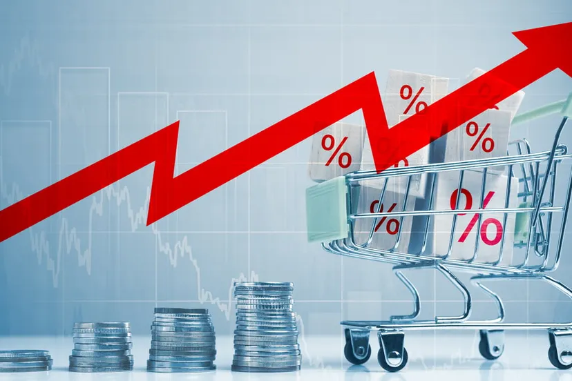 inflatie winkelwagentje