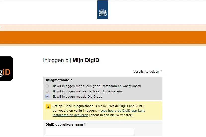 inloggen met digid app