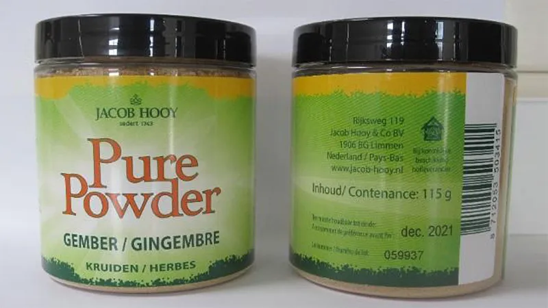 jacob hooy potjes gemberpoeder