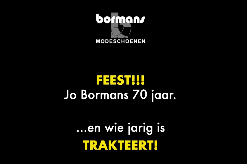 jo bormans 70 jaar