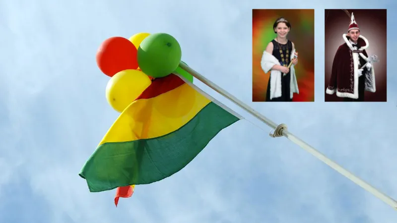 kempernaaze hoogheden 2022 carnavalsdriekleur rood geel groen vlag 1