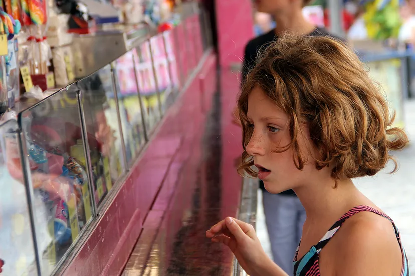 kermis keuzeprobleem voor de snoepkraam