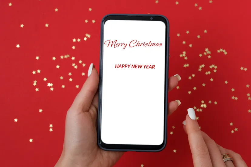 kerst en nieuwjaarswens via app