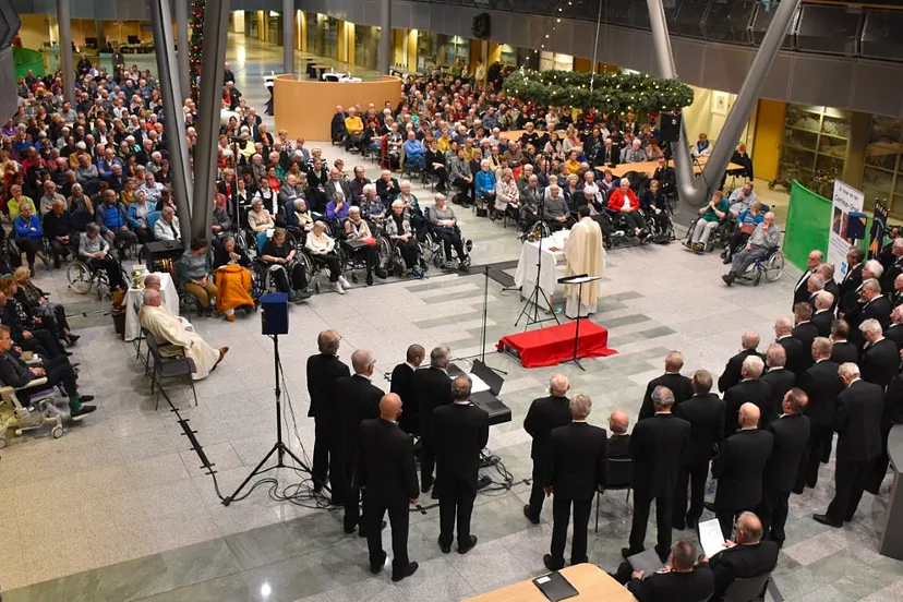kerstviering met mannenkoor mignon in zuyderland