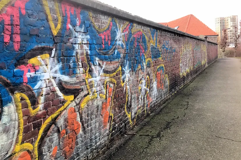 kliederwerk op walmuur fort sanderbout 1