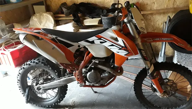 ktm crossmotor gestolen in puth