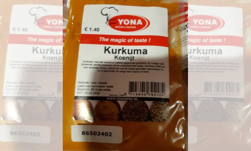 kurkuma 85 grams yona salmonella