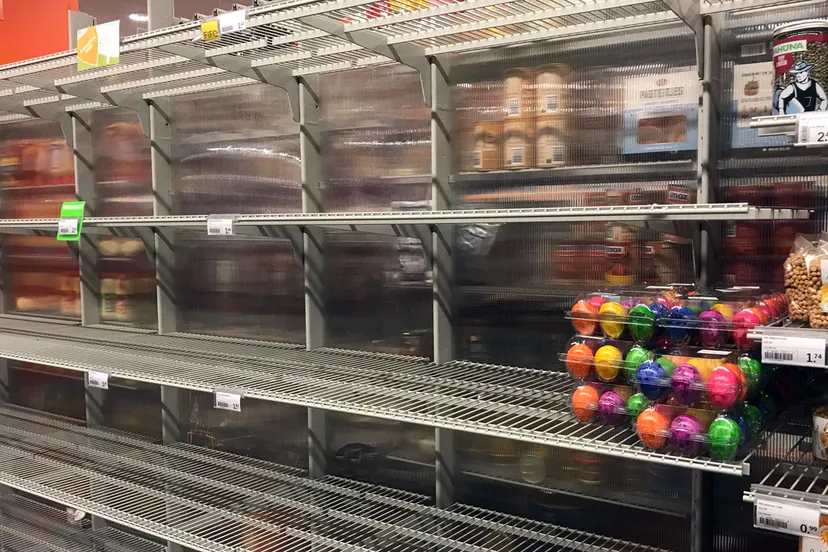 lege eierschappen bij albert heijn