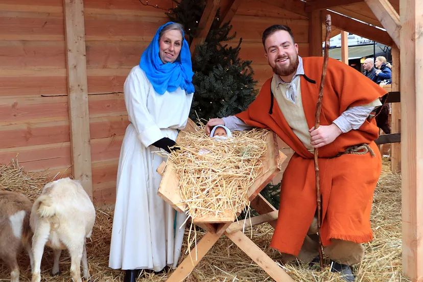 levende kerststal 2019 maria en jozef en jezus