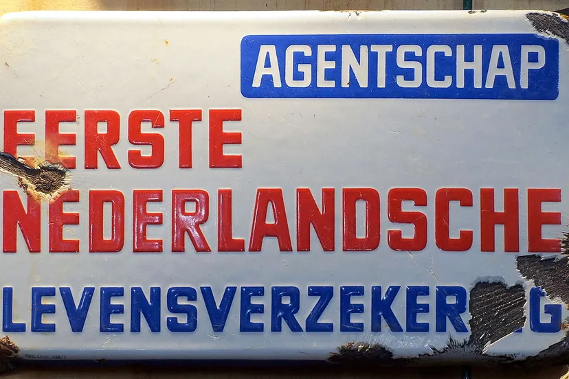 levensverzekering bordje agentschap alf van beem cc0