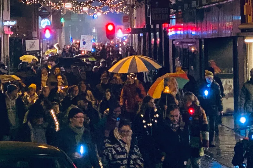 lichtjestocht voor vrijheid 29 december 2021