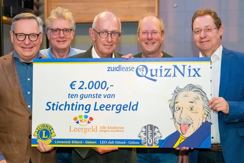 lions sittard geleen uitreiking cheque leergeld westelijke mijnstreek 3 nov 2022 social media