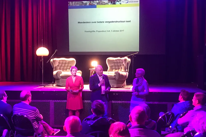 medenken over een beter vergaderstructuur voor de raad poppodium volt