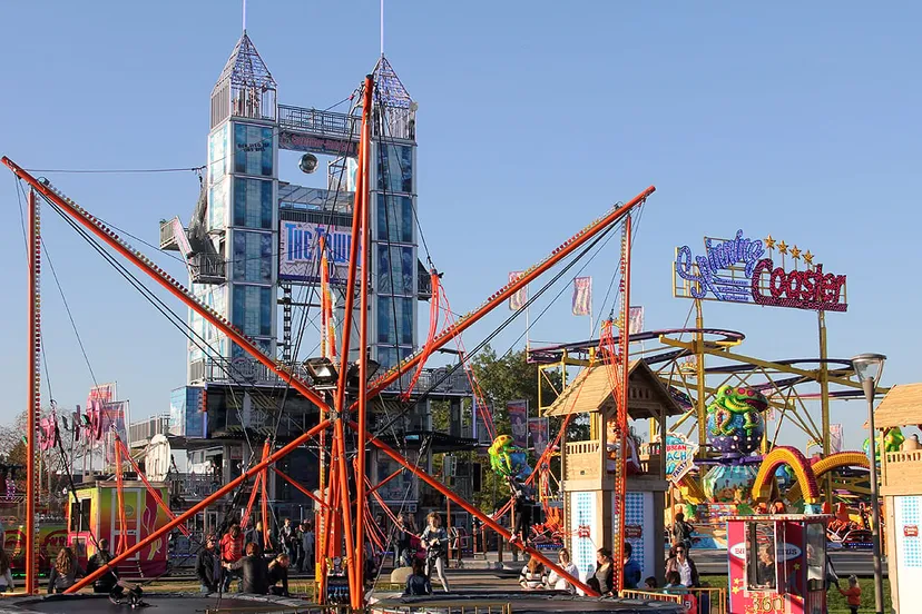 mooi weer tijdens oktoberfeest