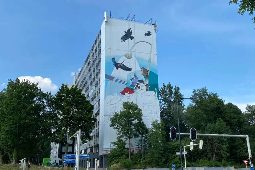 mural eerste eisenhowerflat