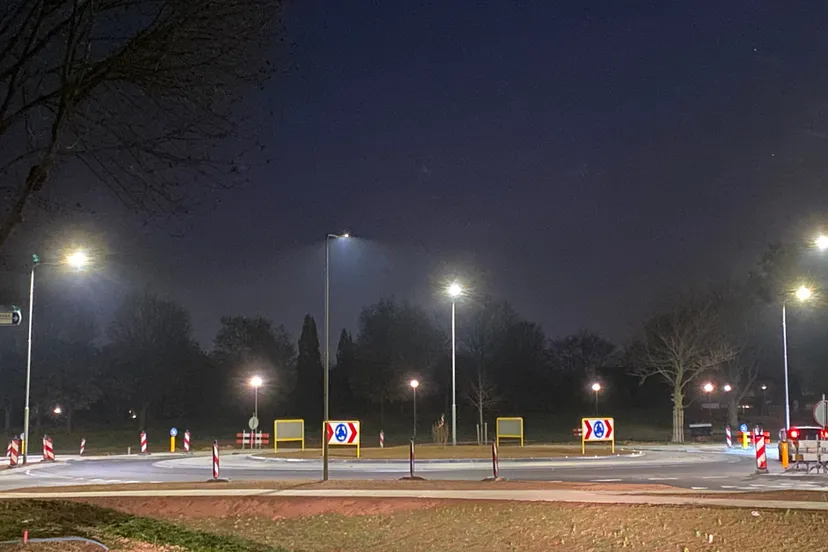 nieuwe rotonde in geleen