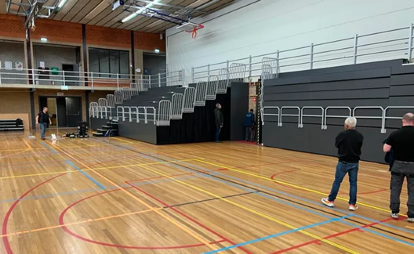 nieuwe tribune stadssporthal sittard