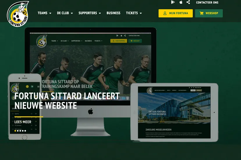 nieuwe website fortuna sittard 2020